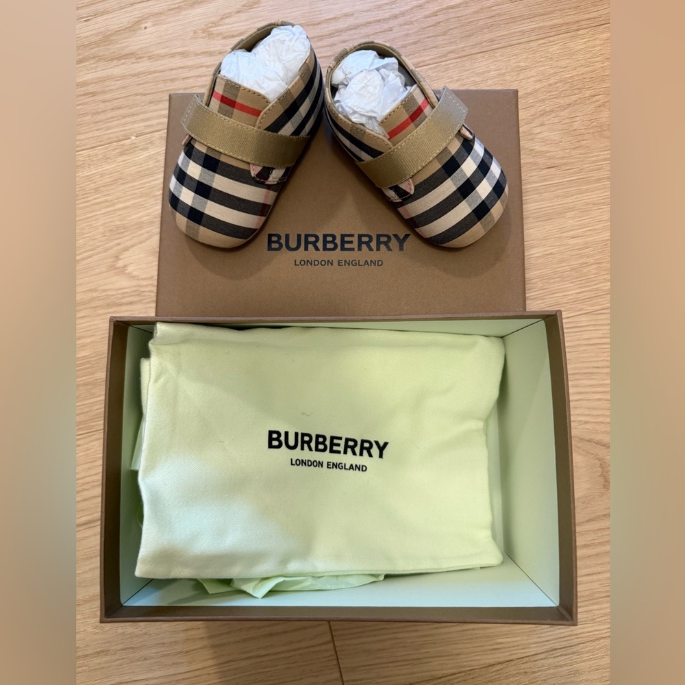 Burberry Baby Checkered Shoes
